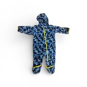 Columbia Blue and Black Kids Baby Toddler Footie Bunting Winter Spring Onepiece